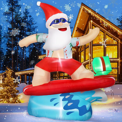 Animated online Hula Santa Inflatable